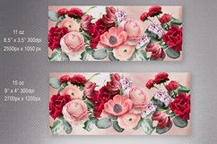 Flowers Mug Wrap | Floral Mug Sublimation 11oz &amp; 15 oz Product Image 3