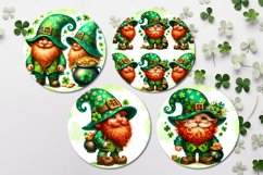 St. Patrick&#039;s day gnomes | 4 car coaster &amp; key chain designs Product Image 3