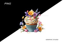 Easter Cupcake Clipart Product Image 1