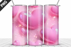 Valentines Love Skinny Tumbler PNG Wrap| Valentines Tumbler Product Image 4