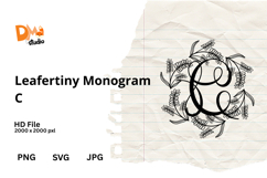 Leafertiny Monogram Product Image 1