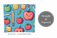 School Tumbler Wrap Design, Sweet Apples Tumbler Template Product Image 3