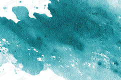 Teal Watercolor Splash Artistic Texture Background Product Image 1