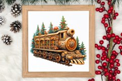 Watercolor Santa Claus Sublimation Clipart, Santa PNG Product Image 3