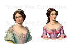 Woman, Vintage, Flowers, Ephemera, PNG, Clipart Product Image 3