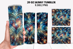 Flower Skinny Tumbler 20oz Wrap Design, Winter Tumbler Wrap Product Image 1