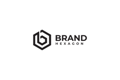 Hexagon Letter B Logo Design Vector Template Product Image 3