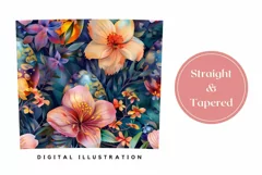 Easter Tumbler Wrap Design, Floral Tumbler Sublimation Product Image 3