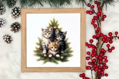 Christmas Tree With Many Dogs Clipart PNG Product Image 3
