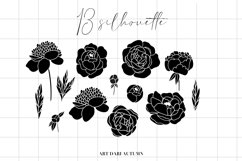 Peony SVG bundle, Trendy Botanical SVG elements, Florals svg Product Image 4