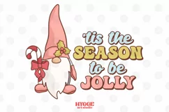 Tis the Season to be Jolly Sublimation | Retro Christmas PNG Product Image 1