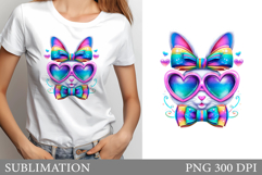 Cute Bunny Sublimation. Cute Bunny T-Shirt Design Product Image 1