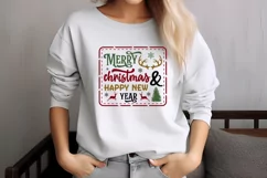 Merry christmas & happy new year SVG, Christmas SVG Product Image 2