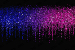 Blue and Pink Glitter Drip Texture Dark Background Overlay Product Image 1