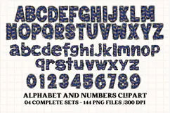 Football Alphabet clipart, soccer american letters doodle Product Image 3