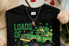 Boy St Patrick's Day PNG | Lucky Shamrock Monster Truck PNG Product Image 4
