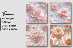 Soft Pink Peony Flowers Digital Paper Product Image 3