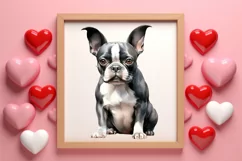 Valentine Pet Dogs Clipart, Valentine Pets Clipart Product Image 3