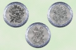 Round Earrings l 14 designs of round earrings, PNG Product Image 4