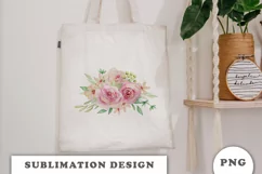 Watercolor flowers bouquet PNG Product Image 3
