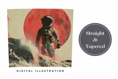Space Tumbler Wrap Design, Astronaut Tumbler Sublimation Product Image 3