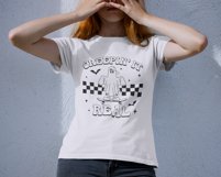 Creepin&#039; It Real svg, Halloween shirt, Retro svg, Ghost svg Product Image 4