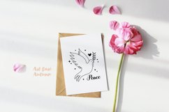 Peace sign bundle | Peace hand trendy design svg, dxf, png Product Image 3