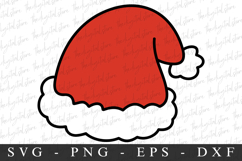 Santa Hat Svg | Christmas svg | Svg cut file Product Image 1