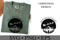 Winter's Flight Svg | Christmas svg | Shirt Svg Product Image 3