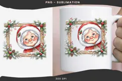 Christmas peeking character png design for T-shirts Product Image 3