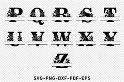 Split Letters Monogram SVG, Split Font SVG, Alphabet Design Product Image 3