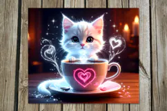 Valentine cat | 4 love Skinny tumbler designs Product Image 3