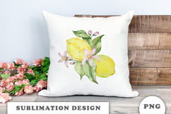 Watercolor Lemons composition png Product Image 3