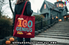 100 Days of Genius Sublimation Design Product Image 4