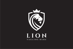 King Lion Shield Logo Design Vector Illustration Product Image 3