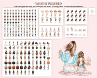 Autumn Mom DIY Clipart Set Portrait Creator Product Image 3