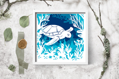 Layered paper cut sea / Layered paper cut sea SVG Product Image 3