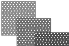 shades of Gray Polka dots digital papers Product Image 3
