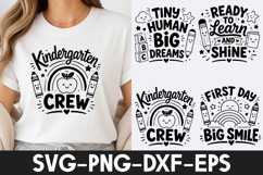 Kindergarten Quotes T Shirt Design SVG PNG Product Image 1