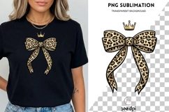 Leopard Bow PNG | Coquette Leopard Print Bow Product Image 3