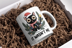 Funny Cat Christmas PNG - 7 Designs Product Image 3