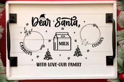 Dear santa carrots, milk , cookies, with love-our family SVG Product Image 1