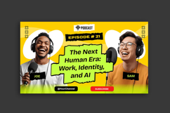 Yellow Green Podcast YouTube Thumbnail Product Image 3