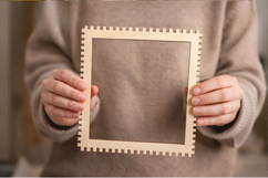 Small frame weaving loom 4 sided digital file 8 inch 20 cm Product Image 3