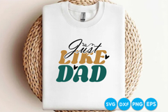 Just Like Dad Father's day retro SVG Design Product Image 3