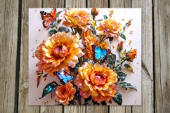 Glitter Flowers | shining tumbler Sublimation design bundle Product Image 3