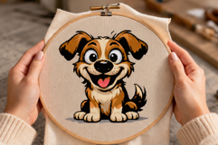 Cartoon dog cross stitch pattern embroidery file digital Product Image 3