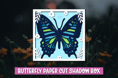 Butterfly shadow box, SVG, 3d papercut SVG, layered paper Product Image 1
