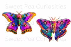 Moths, Junk Journal, PNG, Clipart, Ephemera, Butterflies Product Image 3