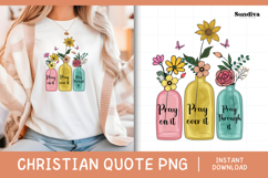 Christian Quote Sublimation - Faith Saying | Pray On It Product Image 1